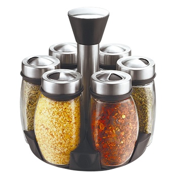 Fissman Glass Spice Set on Stand 6pcsx110ml