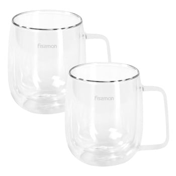 Fissman Lungo Mugs Set with Double Walls 0.3l - buy, prices for - photo 1