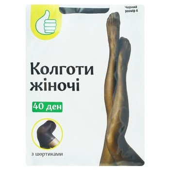 Колготки Ашан жіночі чорні 40ден розмір 4 - купити, ціни на Auchan - фото 1