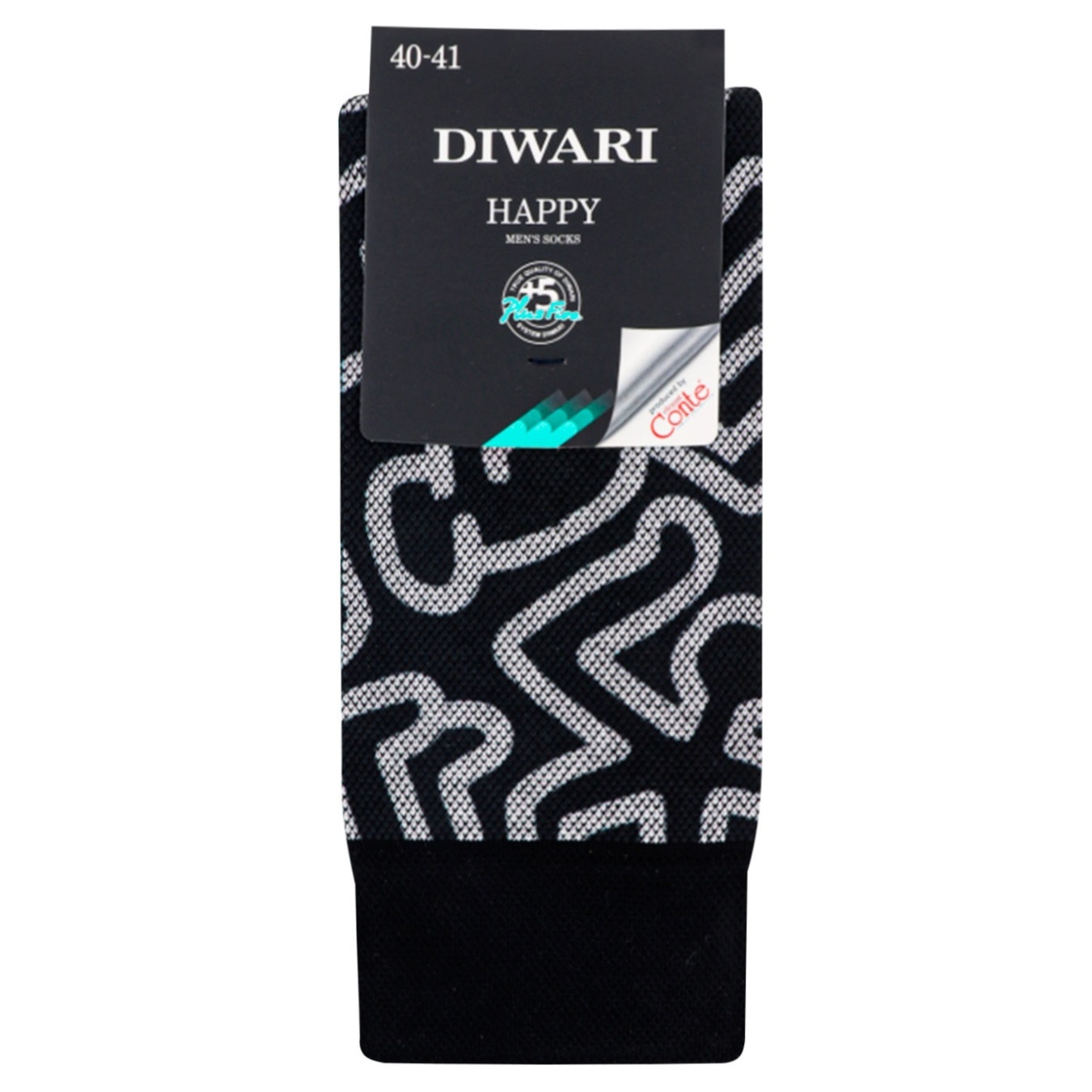 

Носки мужские Diwari Happy черные 25р