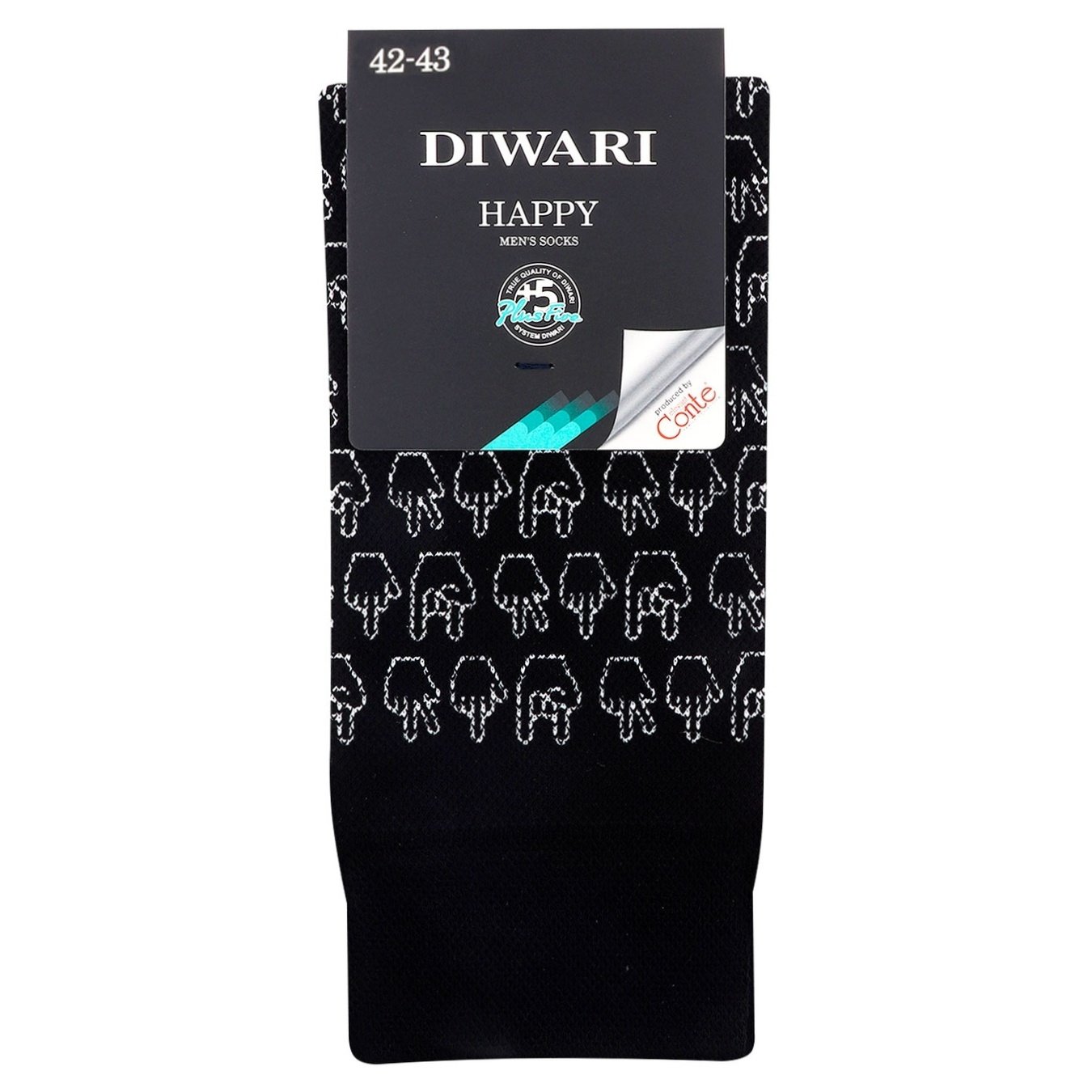 

Носки мужские Diwari Happy черные 27р