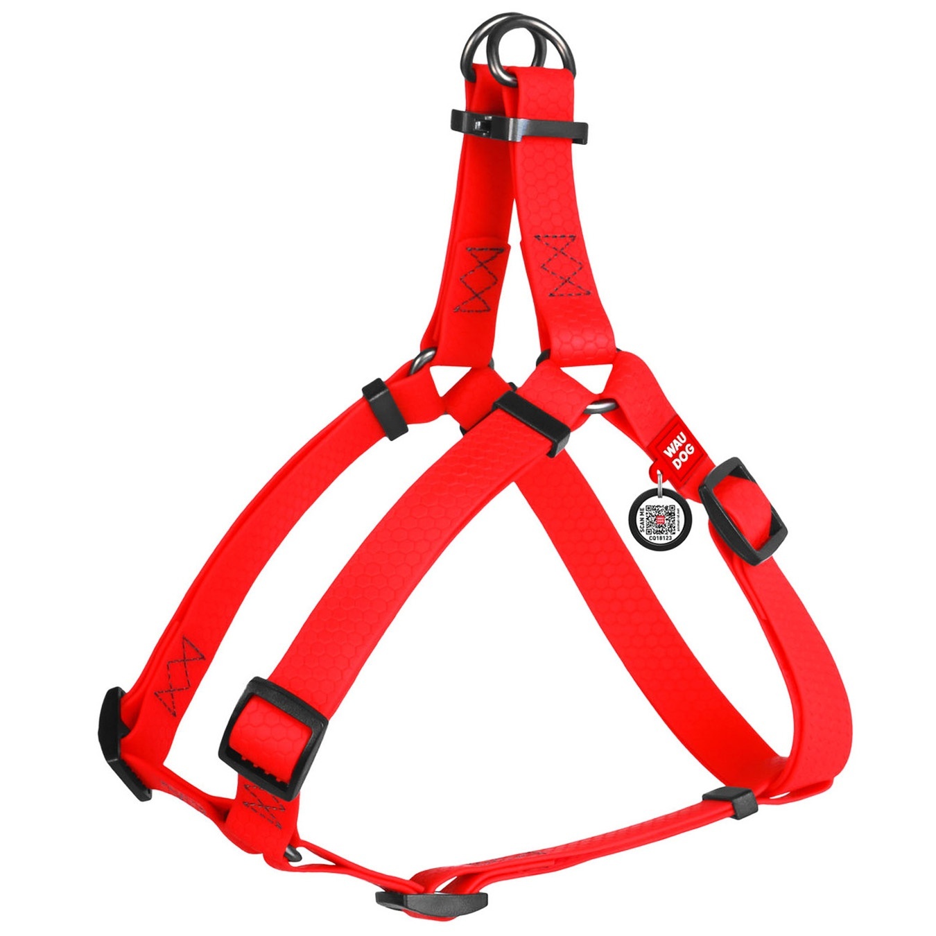 

Шлея Waudog Waterproof для собак 15мм 40-55см Червоний