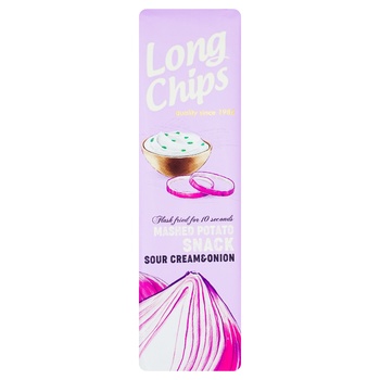 Чипсы Long Chips кортофельные со вкусом сметаны и лука 75г - купить, цены на Торба - фото 2