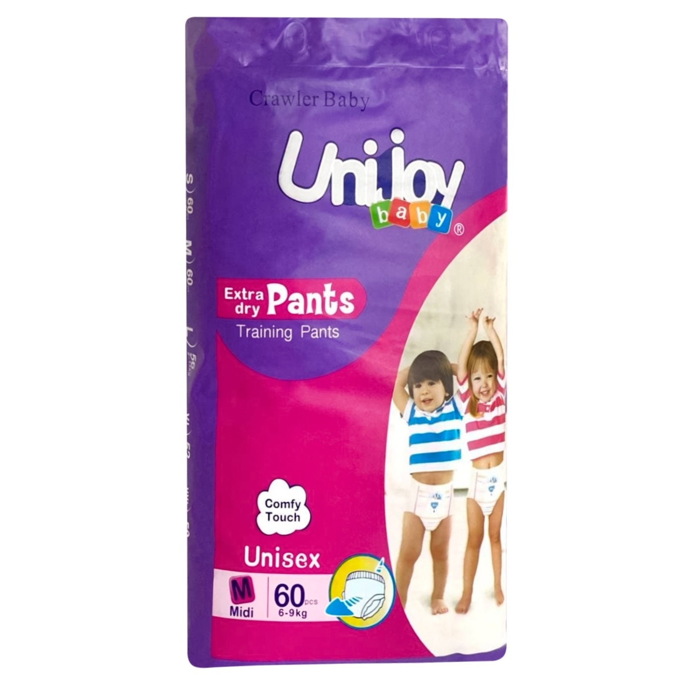 

Подгузники-трусики Unijoy М (6-9кг)