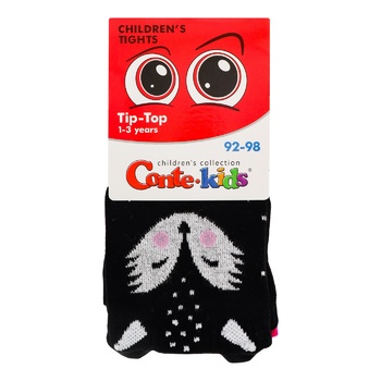 Conte Kids Tip-top 573 Black Fuchsia Children's Tights Size 92-98 - buy, prices for - photo 1