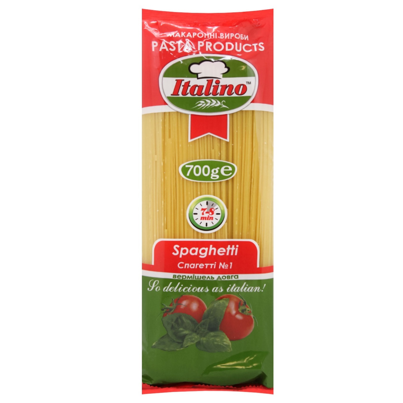 

Макаронные изделия Italino спагетти 700г