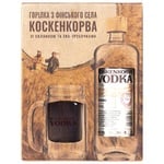 Koskenkorva Vodka 40% 0.7l + Glass with Eco-tube