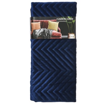 Pillowcase Blue 45*45cm - buy, prices for Auchan - photo 1