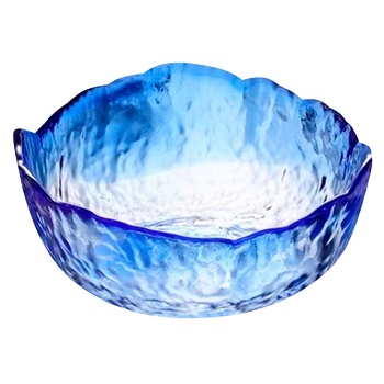 Golden Poppy Blue Salad Bowl