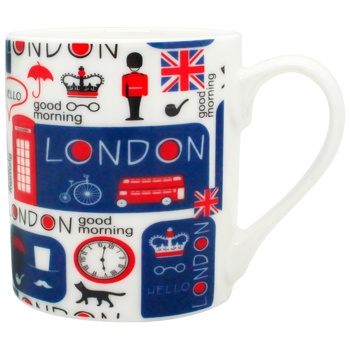 Чашка керамическая Путешествия 240мл - купить, цены на КОСМОС - фото 3