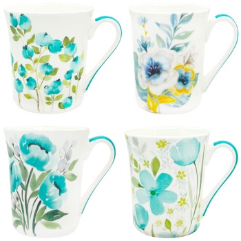 Чашка керамічна Квіти 310мл - купити, ціни на КОСМОС - фото 1