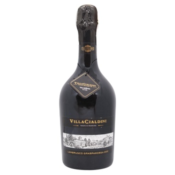 Cleto Chiarli Villa Cialdini Lambrusco Grasparossa Red Sparkling Wine 11% 0.75l - buy, prices for MegaMarket - photo 1