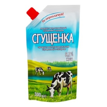 Продукт молокосодержащий сгущенный Ічня с сахаром 8,5% 300г - купить, цены на Торба - фото 1