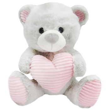 One two fun Valentine Bear with Heart Soft Toy - buy, prices for - photo 3