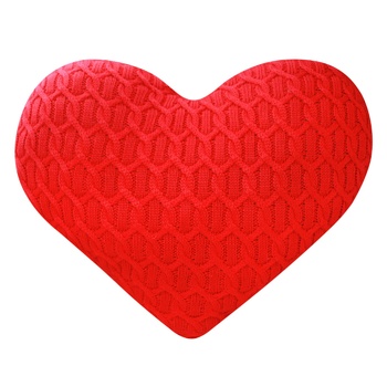 Apt Hit Heart-Shaped Knitted Pillow 46x37cm - buy, prices for MegaMarket - photo 2