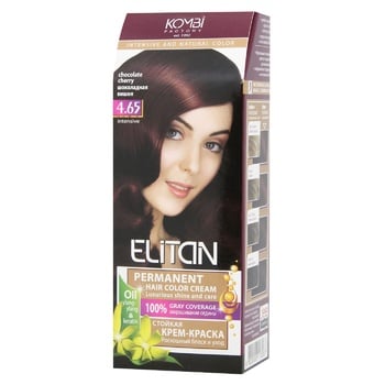 Elitan Intensive Hair Dye №4.65 Chocolate Cherry - buy, prices for ULTRAMARKET - photo 1