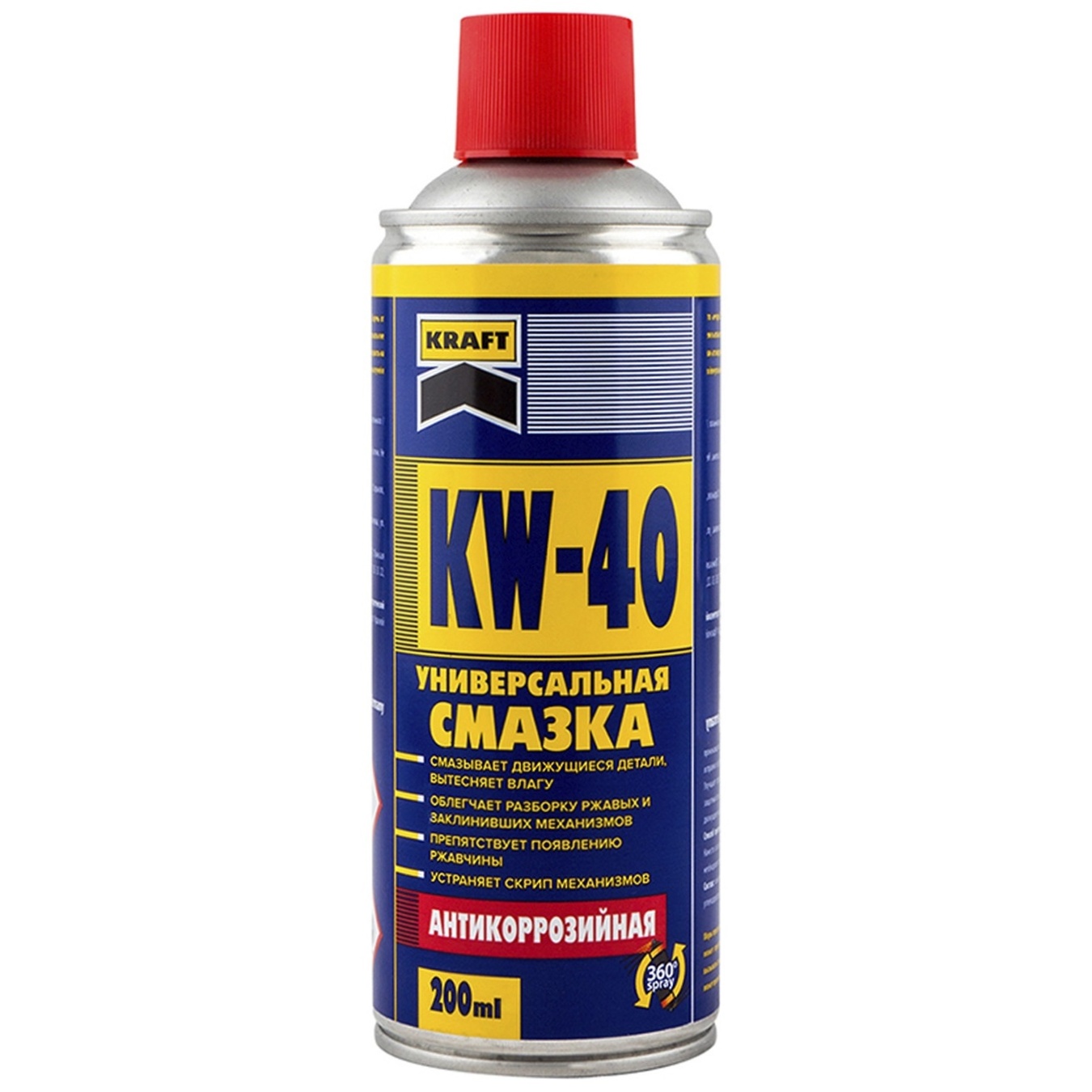 

Смазка Kraft KW-40 универсальная 200мл