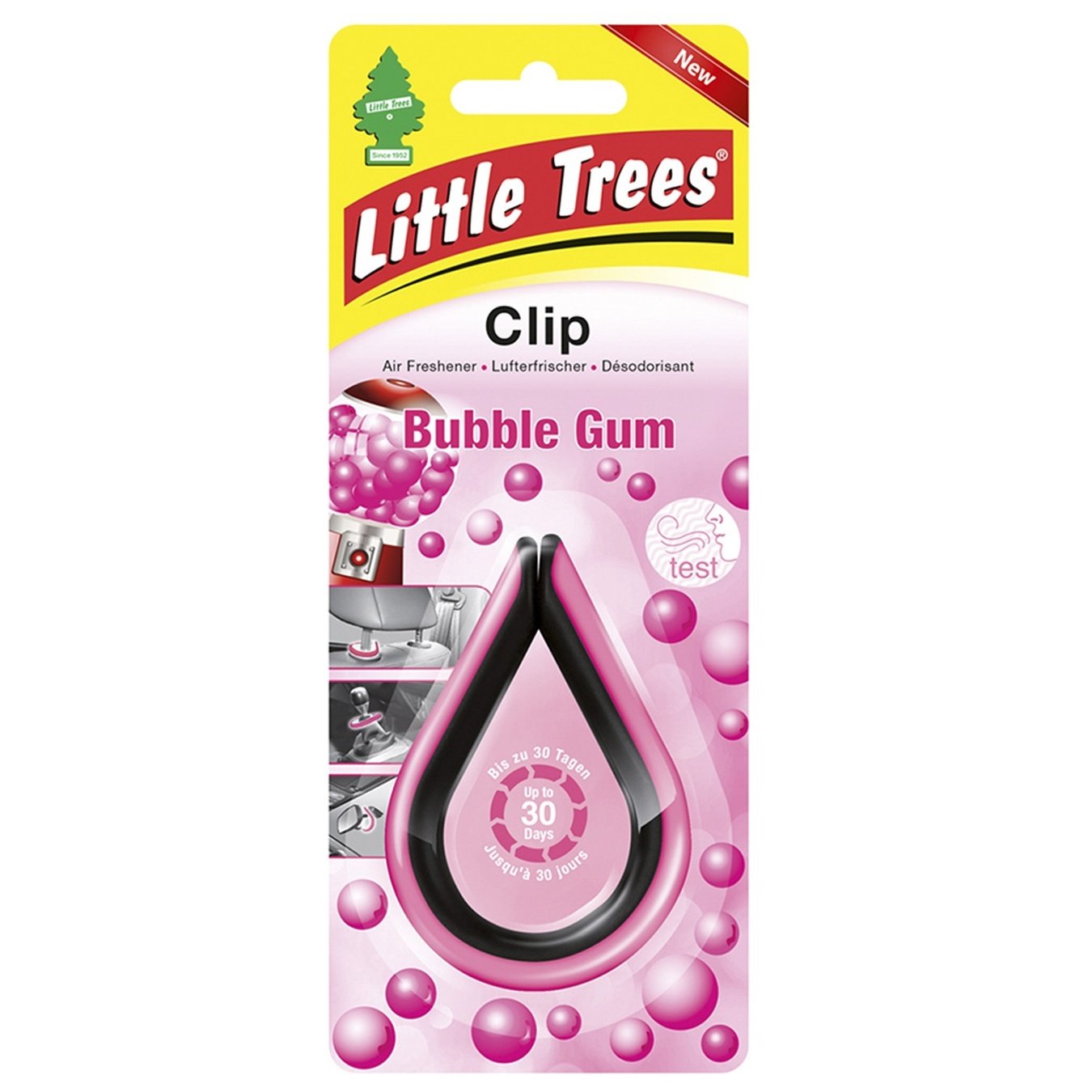 

Освежитель воздуха Little Trees Bubble Gum Clip 5г