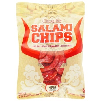 Ch!arky Salami Chips with Chili-lime Flavor 40g - buy, prices for Auchan - photo 1