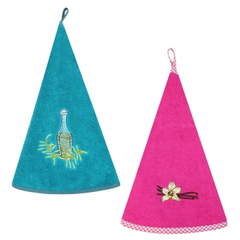 Серветка махрова Ярослав півколо з вишивкою 60см в асортименті - купити, ціни на МегаМаркет - фото 3