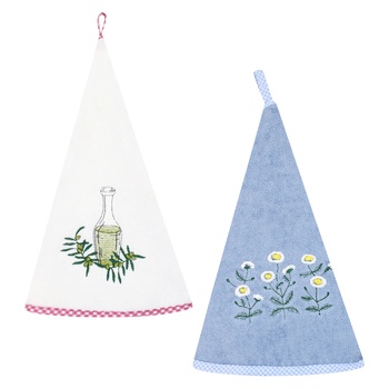 Серветка махрова Ярослав півколо з вишивкою 60см в асортименті - купити, ціни на МегаМаркет - фото 4