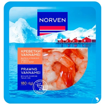 Norven Vannamei Shrimp in Brine 180g - buy, prices for ULTRAMARKET - photo 1