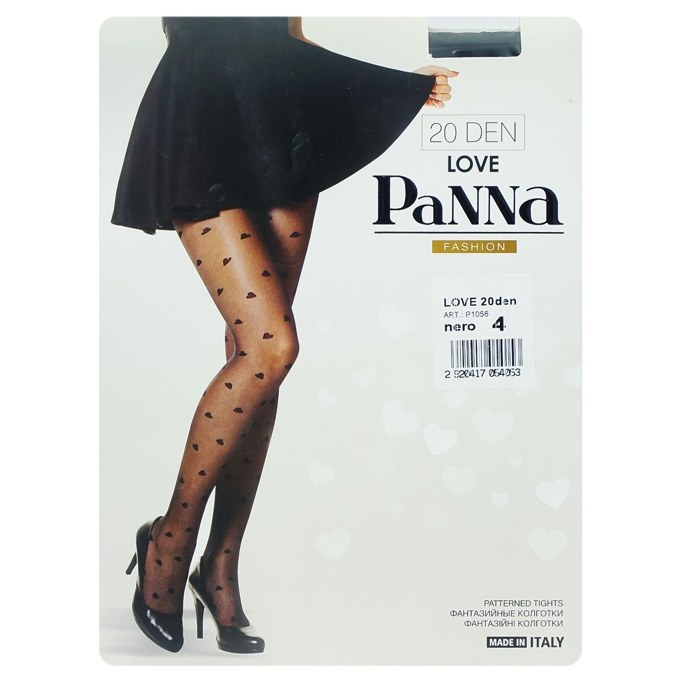 

Колготки жіночі Panna LOVE 20ден чорні Р4