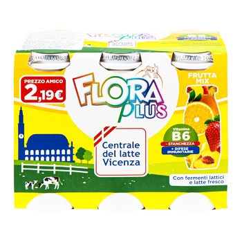 Продукт кисломолочный Flora Plus с пробиотиками Фруктовый микс 6х100г - купить, цены на METRO - фото 2