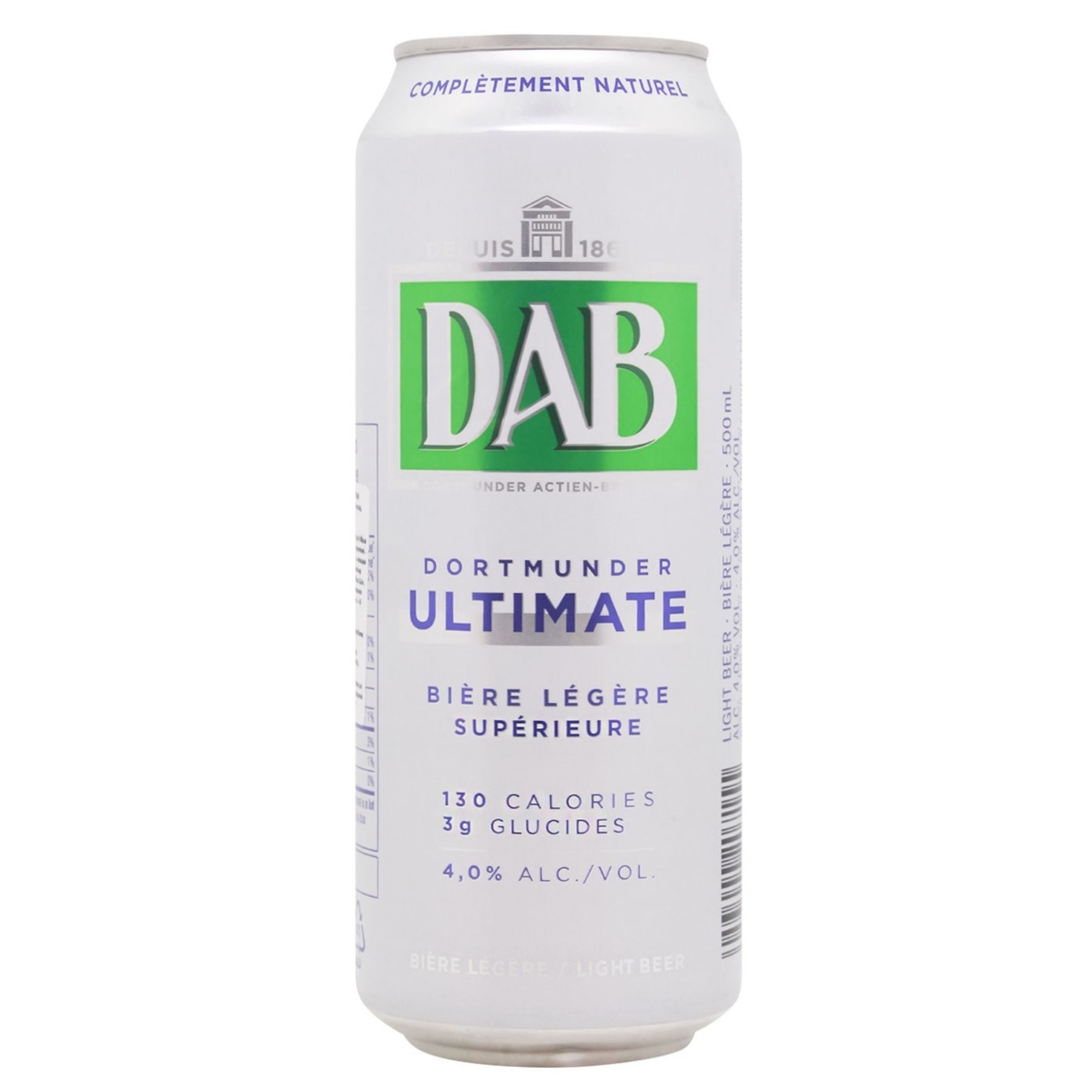 

Пиво DAB Ultimate Light железная банка 4% 0,5л