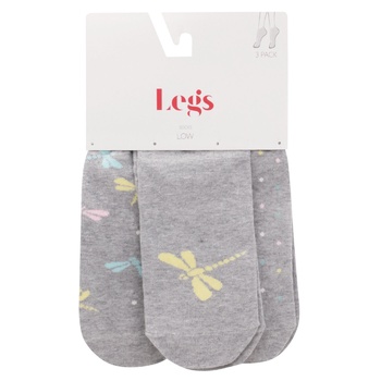 Шкарпетки Legs жіночі Socks Low 97 3пари р.36-40 Mix х3 - купити, ціни на МегаМаркет - фото 1