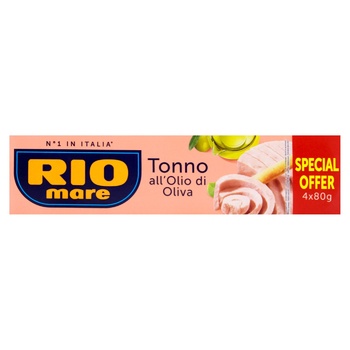Тунец Rio Mare в оливковом масле 4х80г - купить, цены на - фото 1