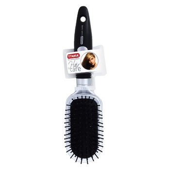 Titania 1763 8 Rows with Rubber Handle Hair Brush - buy, prices for Supermarket "Kharkiv" - photo 1