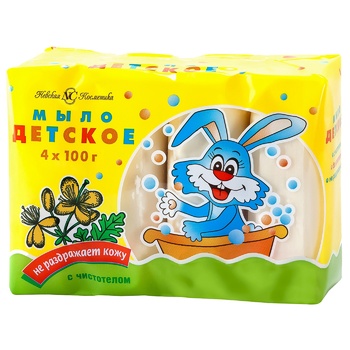 Nevskaya Kosmetika with Celandine Children's Soap 4*100g - buy, prices for Vostorg - photo 1