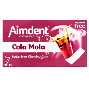 Aimdent Cola Mola Chewing Gum without Sugar 7pcs 14.5g