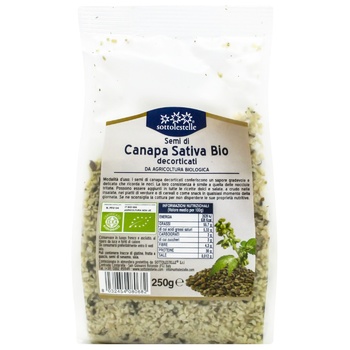 Sottolestelle Dehusked Hemp Seeds 250g - buy, prices for - photo 1
