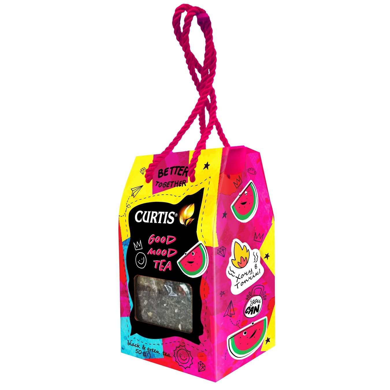 

Чай Curtis Good Mood Tea чорний та зелений ароматизований 50г