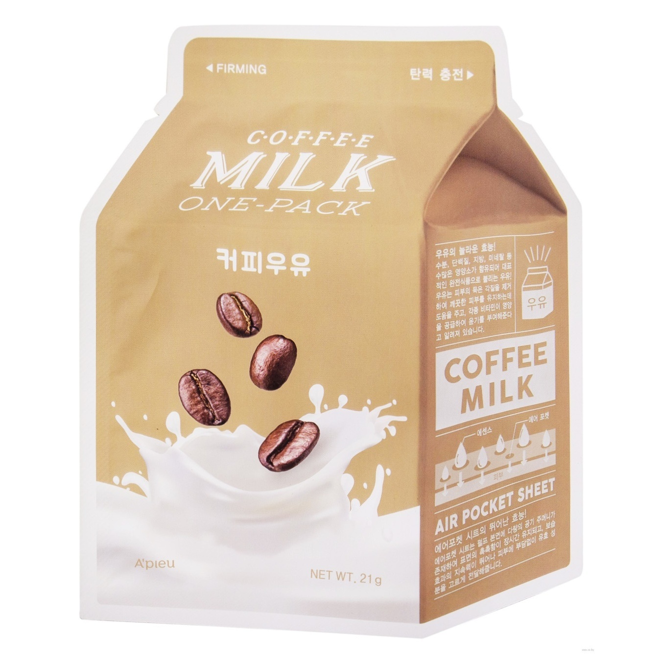 

Маска A'pieu Milk One-Pack Кофе тканевая для лица 21мл