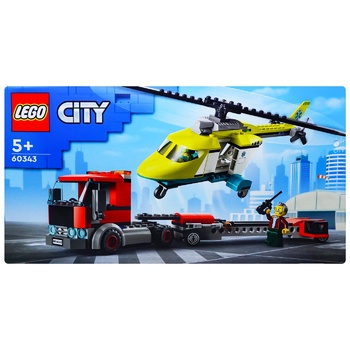 Lego City Transportation of Rescue Helicopter Building Set 60343 - buy, prices for COSMOS - photo 2