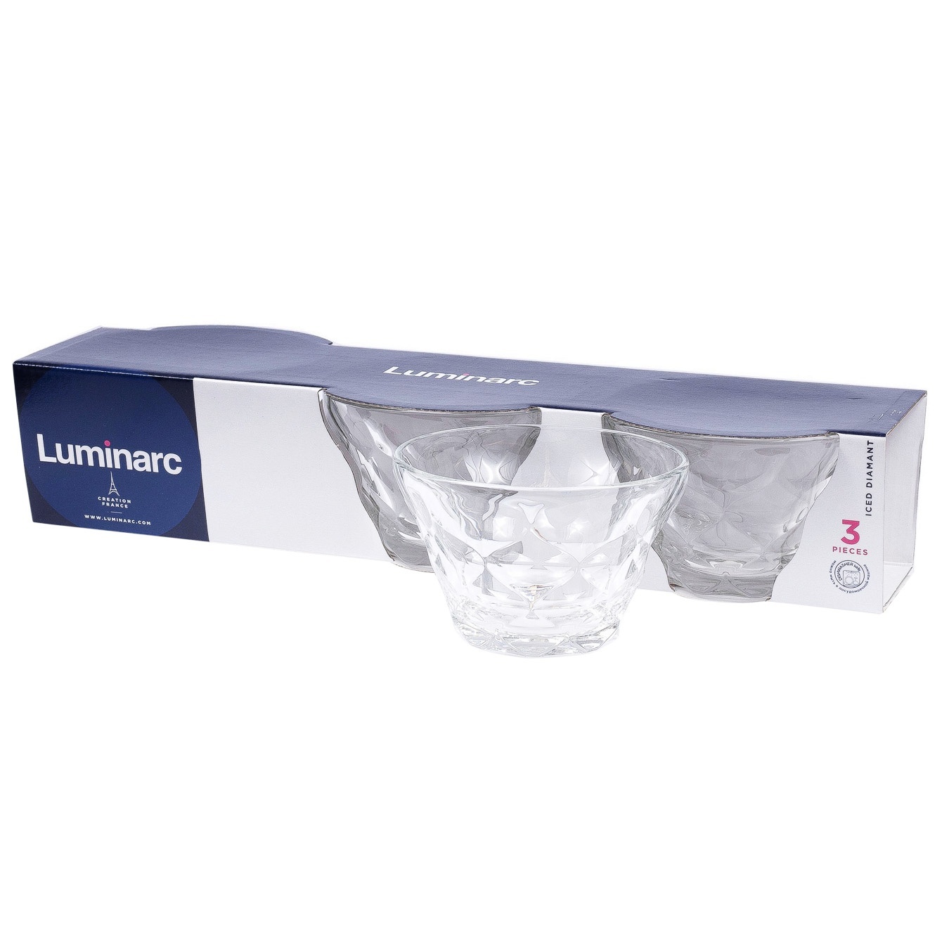

Набор креманок Luminarc Iced Diamond 350мл 3шт
