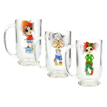 Galleryglass Moss Girls Glass Mug 330ml - buy, prices for Auchan - photo 1