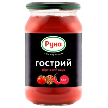 Соус томатный Руна Острый Фирменный 485г - купить, цены на Auchan - фото 2