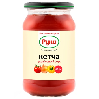 Runa Ketcha Tomato Sauce with Stevia 475g - buy, prices for MegaMarket - photo 1