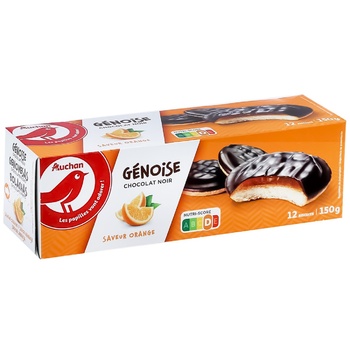 Auchan Genoese Cookies with Orange 150g - buy, prices for Auchan - photo 2