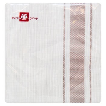 Eurogroup Textile 3-ply Napkins 18pcs - buy, prices for Tavria V - photo 1