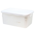 Контейнер для хранения Bursev жемчужина белый пластик 10л