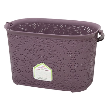 Bursev Lace Plastic Purple Basket with Handle 2.5l - buy, prices for Tavria V - photo 1