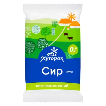 Сир кисломолочний Хуторок 0,2% 200г