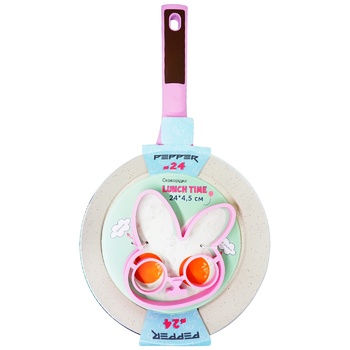 Pepper Rabbit Frying Pan for Breakfast 24x4.5cm - buy, prices for Auchan - photo 2