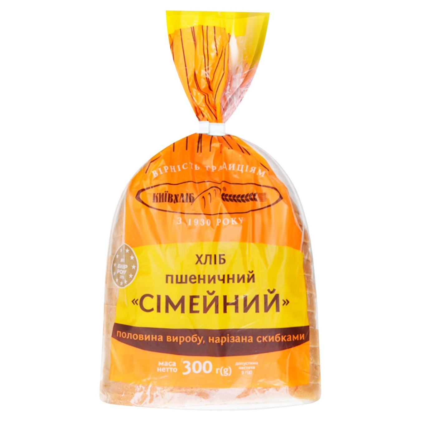 

Хліб КИЇВХЛІБ пшеничний "Сімейний" полов. виробу, нар гр0,300