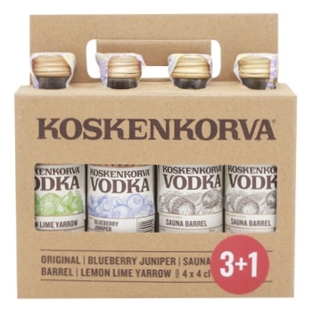 Koskenkorva Vodka 37.5% 4pcs*40ml - buy, prices for - photo 2